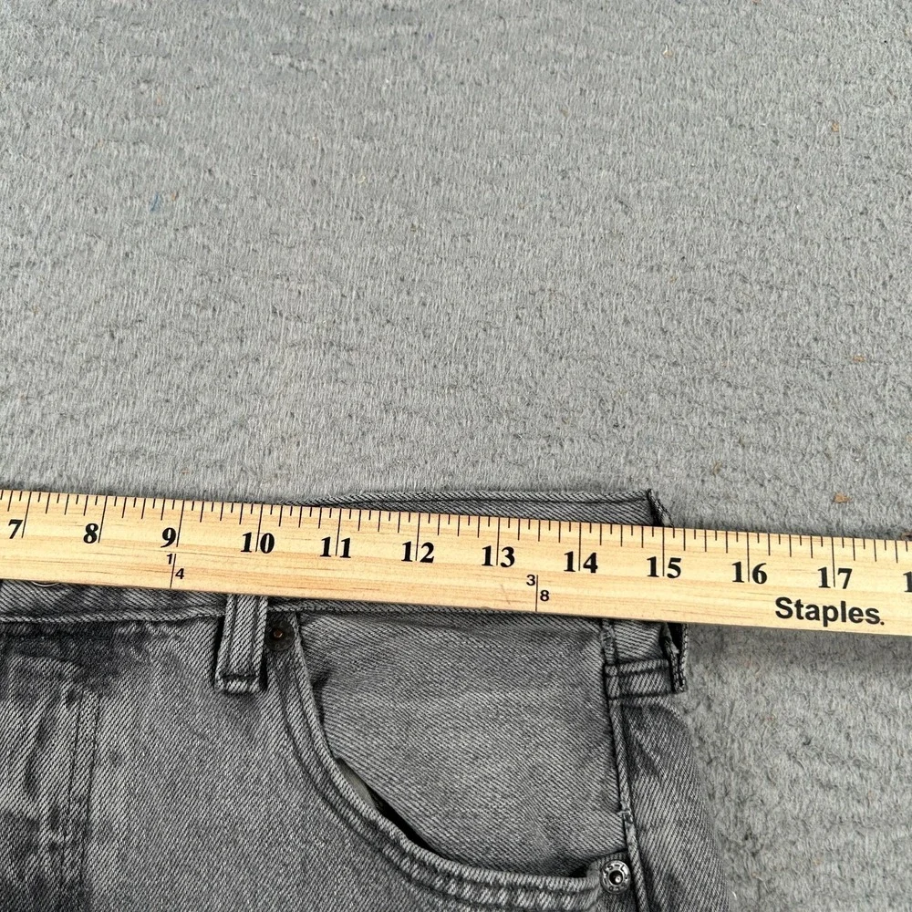 Levi's 501 '93 Jeans Men's 30x28 Gray Denim Straight Faded Distressed Button Fly
